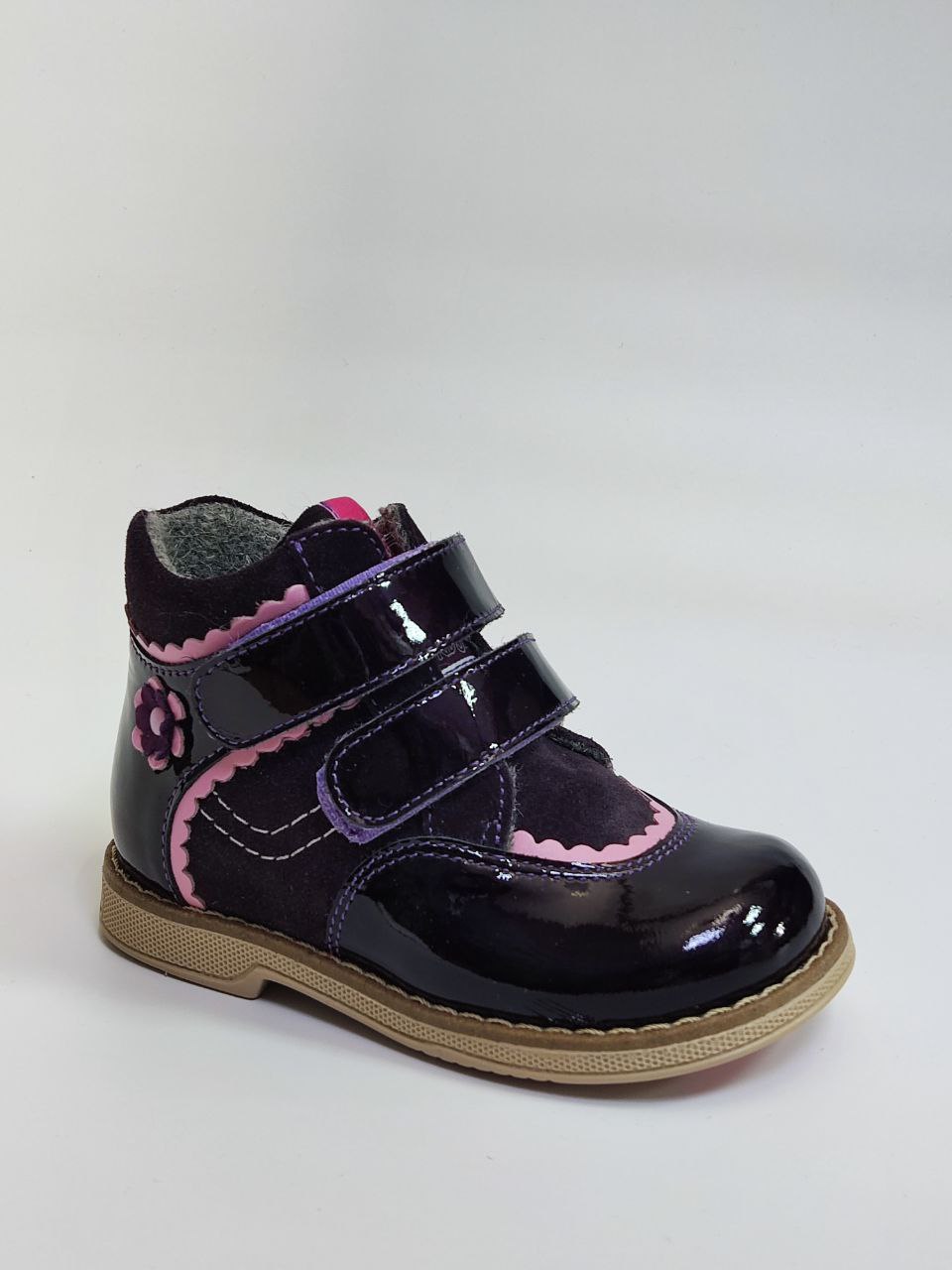 Ботинки осенние цв. темно-фиолетовый TW-319-3 фото 1