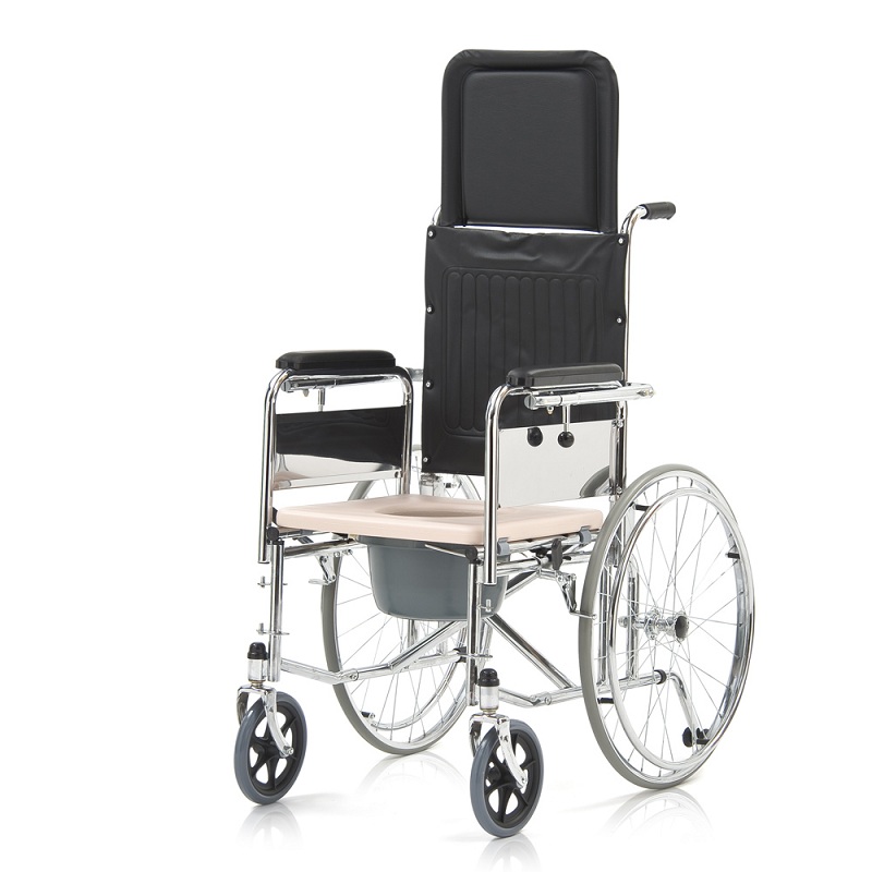 Кресло-коляска (инвалидное)  с санитарным оснащением "Армед"  FS619 GC фото 14