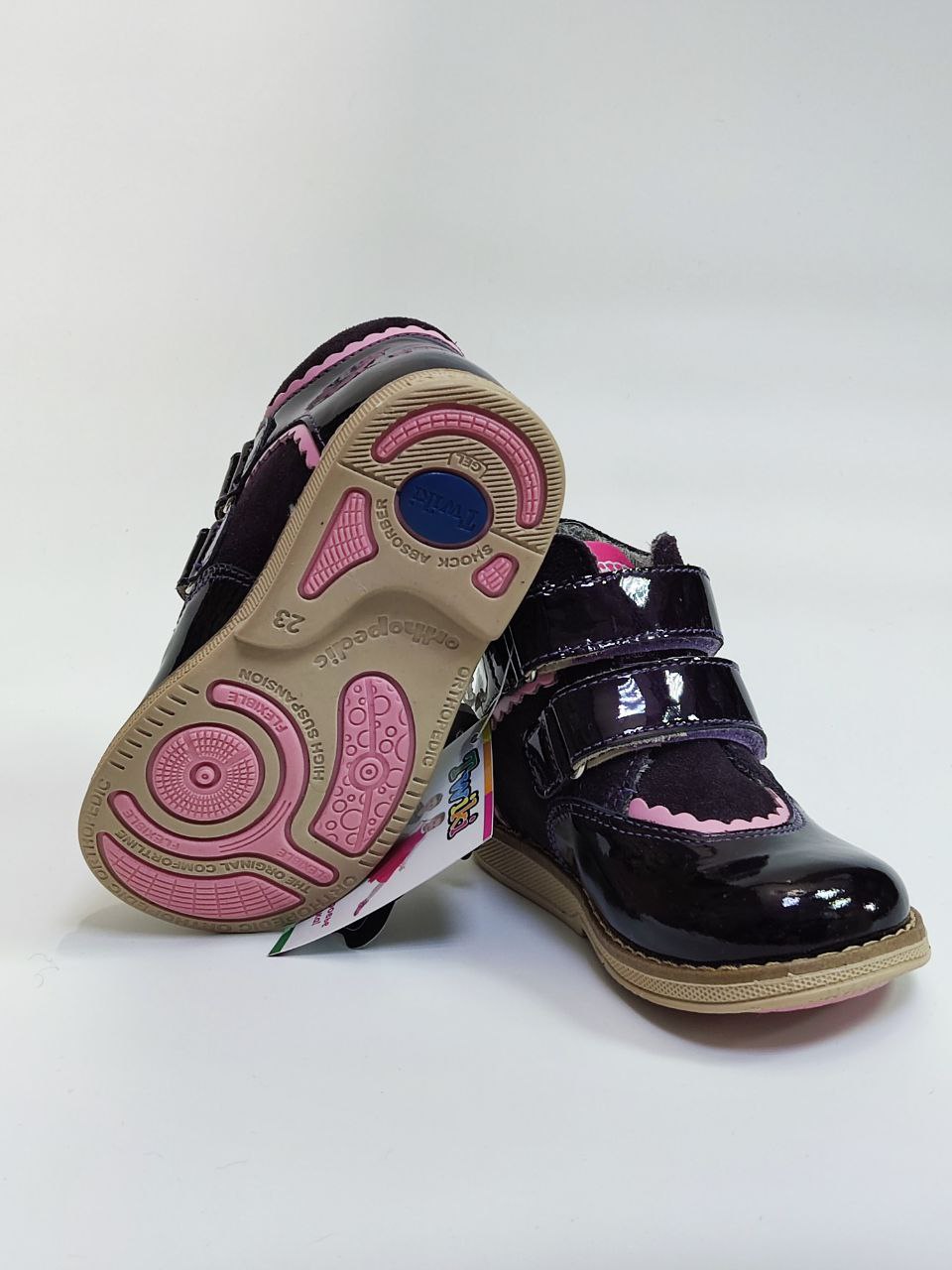 Ботинки осенние цв. темно-фиолетовый TW-319-3 фото 4