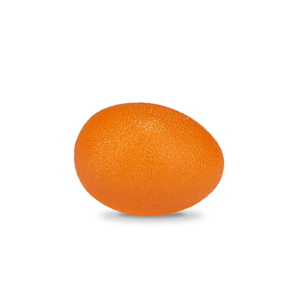 Мяч для тренеровки кисти яйцевидной формы мягкий оранжевый L 0300 S  фото 1