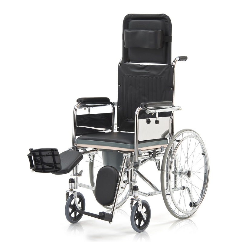 Кресло-коляска (инвалидное)  с санитарным оснащением "Армед"  FS619 GC фото 17