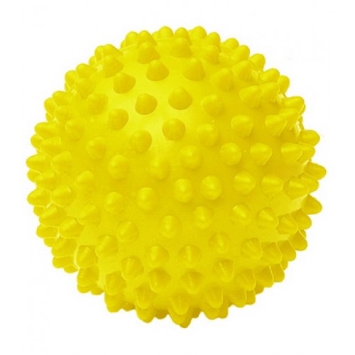 Мяч с шипами 8 см желтый L 0108  фото 1