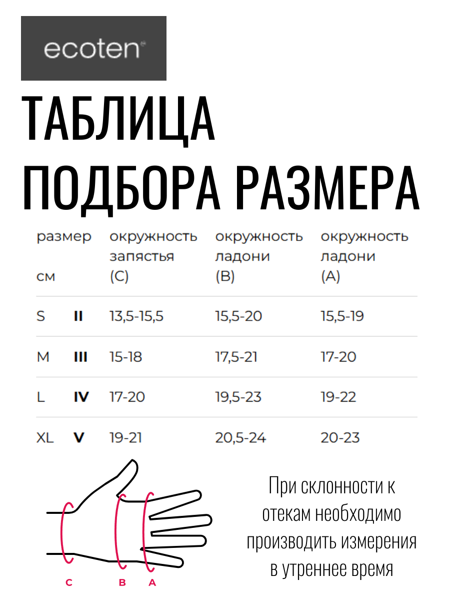 Перчатка компрессионная 2 кл. компр. IDEALISTA ID-500 фото 2