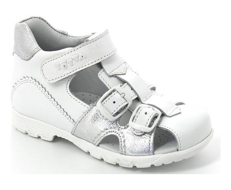 Туфли летние закрытый нос, ц. белый/серебро  МЕД 1139-1-609,99,022 фото 1