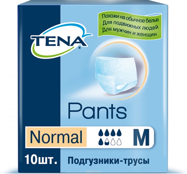 Подгузники-трусы TENA ПАНТС /М/ № 10  фото 1