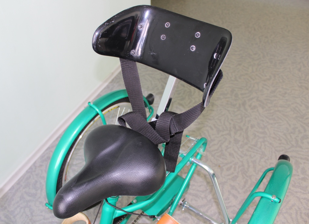 сиденье и спинка трехколесного реабилитационного велосипеда тането.JPG